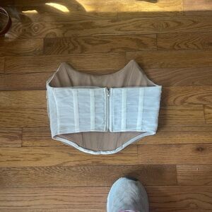 White cute corset top